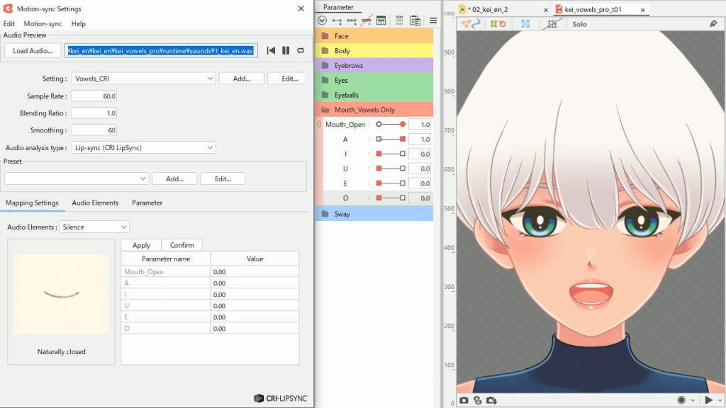CRI LipSync in Live2D Cubism 5.0 - CRI Middleware Blog