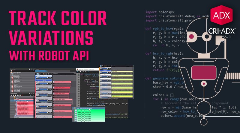 Track Color Variations with Robot API