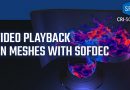 Video playback on meshes with Sofdec