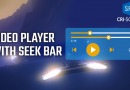 Video player with seek bar